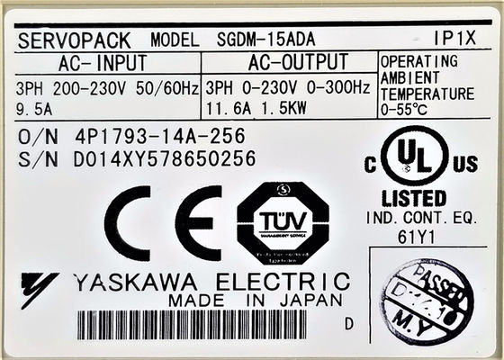 Yaskawa SGDM-15ADA 200В сервоприводы в оригинальной коробке