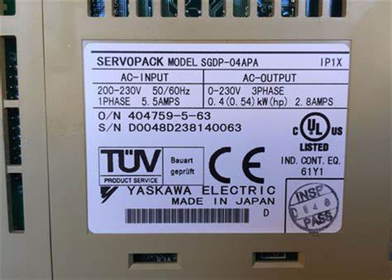 Yaskawa SGDP-04APA AC Servo Drives Совершенно новая промышленность