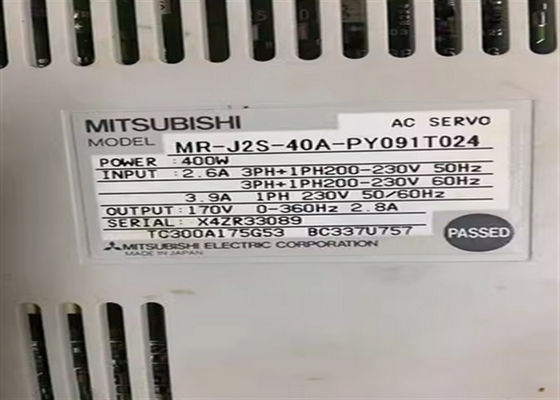 Японский сервомотор высокого крутящего момента MR-J2S-40A-PY091 для промышленных машин