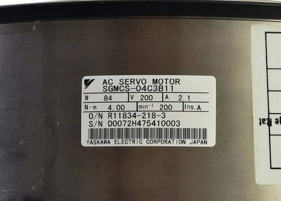 Yaskawa Industrial AC Servo Motor 4Nm Выход SGMCS-04C3B11 Новый