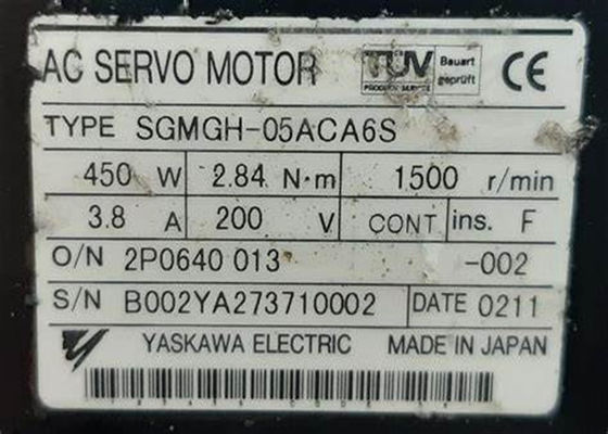 Yaskawa SGMGH-05ACA6S 0,45 кВт AC сервомотор Новый оригинальный