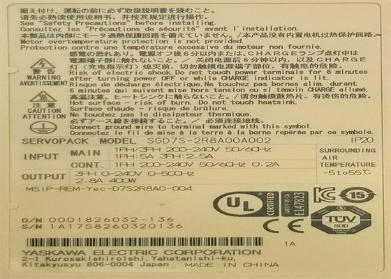 Yaskawa SGD7S-2R8A00A002 200В сервоприводы переменного тока Новые в коробке