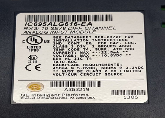 GE IC695ALG616 PACSystems RX3i Аналоговый входный модуль, ток/напряжение, 16/8 канал