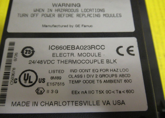 GE Fanuc IC660BBA023 6 входных схем, от 24 до 48 вольт постоянного тока блочной мощности, -25 мВ до 150 мВ измерения напряжения