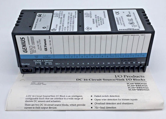 IC660BBD020 - это Genius Block I/O, ранее производимый GE Fanuc, под управлением Emerson Automation
