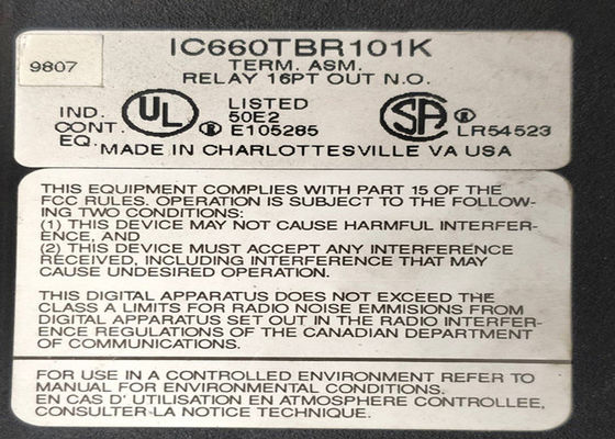 Группа GE Fanuc IC660TBR101 - это терминальная группа для устройств ввода/вывода Genius