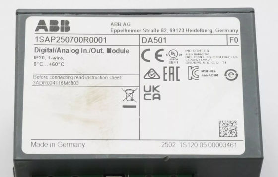 DA501 1SAP250700R0001 Цифровой ИО Модуль ABB Новый оригинальный