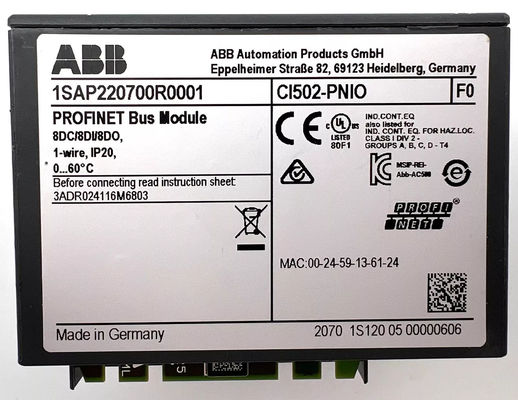 CI502-PNIO 1SAP220700R0001 Модуль связи 24В постоянного тока Новый тип