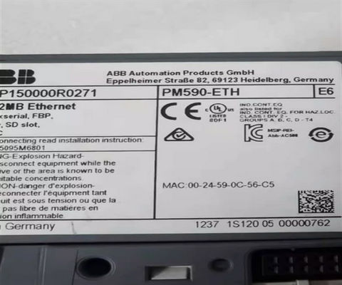 ABB PM590-ETH 1SAP150000R0271 Программируемый логический контроллер