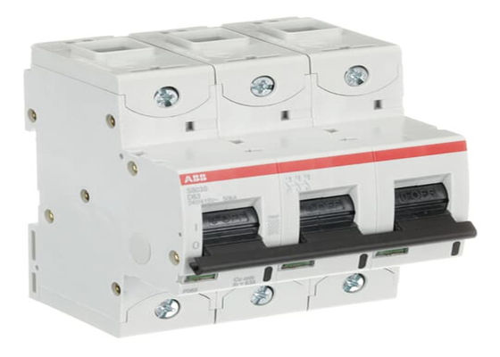 ABB 2CCS863001R0631 S803S-D63 представляет собой трехпольный высокопроизводительный выключатель с характеристикой D