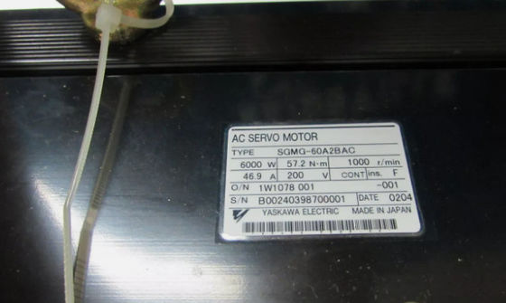 SGMG-60A2BAC Yaskawa Промышленный сервомотор высокой скорости 6000 Вт