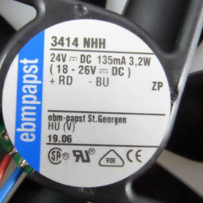 Компактный 3414 NHH Промышленный центрифугирующий вентилятор с 35000 часами службы L10