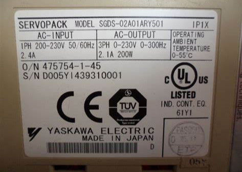 Тяжелая промышленная сервосистема YASKAWA IP20 до IP66 класс защиты 1.3 кВт векторное управление