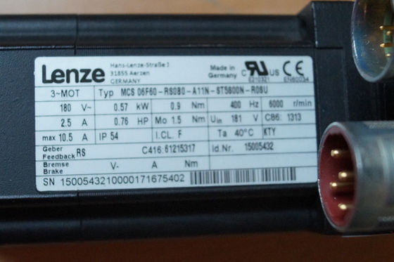Lenze MCS 06F60-RS0B0-A11N-ST5S00N-R0SU Синхронный сервомотор