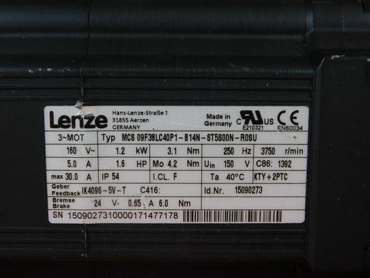 LENZE MCS 09F38LC40P1-B14N-ST5S00N-R0SU Напряжение питания 399
