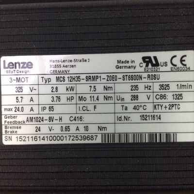 Очки MCS 12H35-SRMP1-Z0E0-ST6S00N-R0SU Номинальная скорость 2323 2323