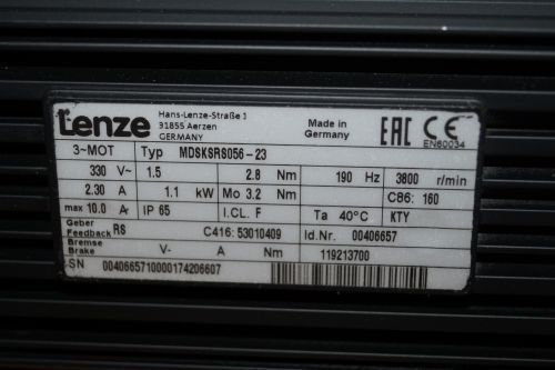 LENZE MDSKSR056-23 Промышленные сервоприводы