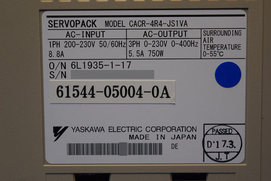 Yaskawa CACR-4R4-JS1VA сервопривод переменного тока Максимальное количество капель/сеть 31