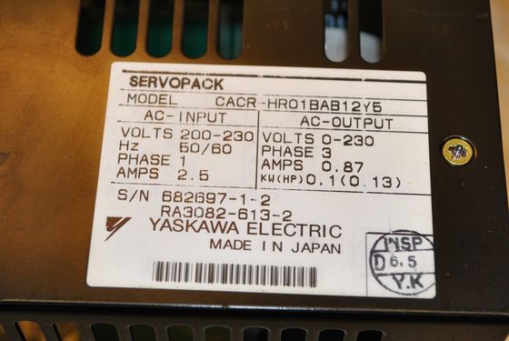 Yaskawa CACR-HR01BAB12Y5 Сервопривод Динамический диапазон 35 ДБ