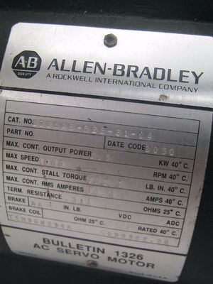 AB 1326AB-B2E-21-C4 Torque Plus серия, сервомоторы переменного тока