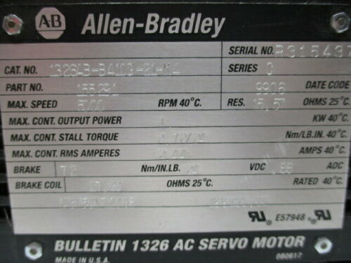 1391-DES AC Servo Drive совместимый с AB 1326AB-B4100-21-K4 Сервомоторы с дополнительным крутящим моментом