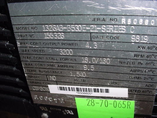 1326AB-B5330E-21-SERIES Сервомоторы с дополнительным крутящим моментом, предназначенные для сервопривода 1391-DES AC