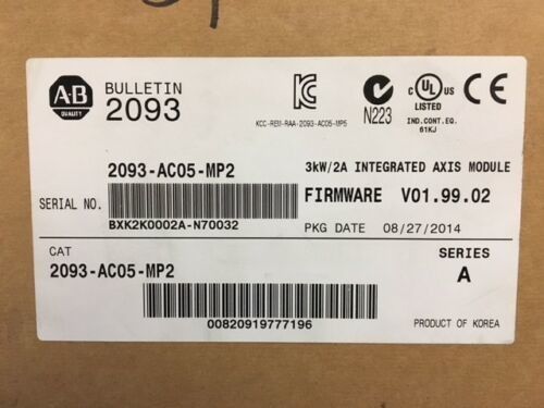 ALLEN-BRADLEY 2093-AC05-MP2 Интегрированный модуль оси Kinetix 2000