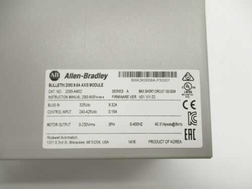 ALLEN-BRADLEY 2093-AM02 Кинетикс 2000 модуль оси