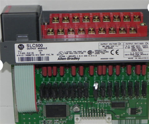Выходный модуль Allen-Bradley 1746-OA16 с SLC 500 серии, цифровой