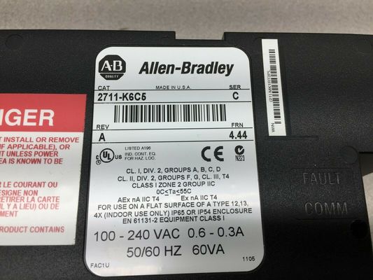 ALLEN-BRADLEY 2711-K6C5 PanelView Стандартные спецификации терминала