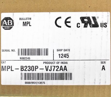 ALLEN-BRADLEY MPL-B230P-VJ72AA MPL-серия MPL 480V AC вращающийся сервомотор