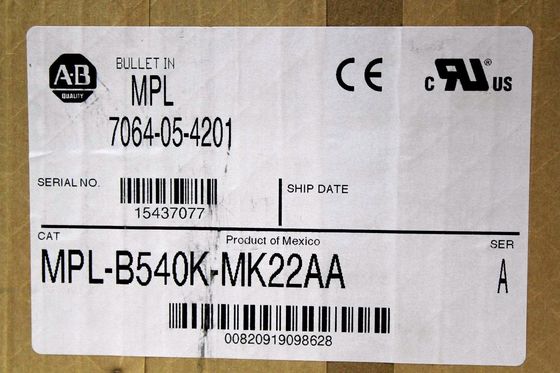 ALLEN-BRADLEY MPL-B540K-MJ22AA MPL-серия MPL 480V AC вращающийся сервомотор
