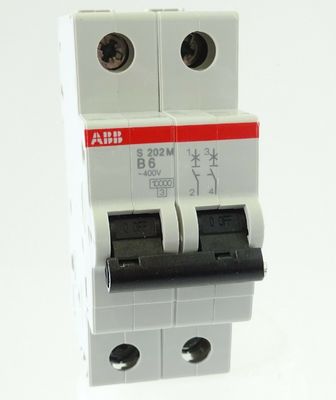 ABB 2cds272001r0065 s202m-b6 С помощью контактного ядра выключатель серии S200