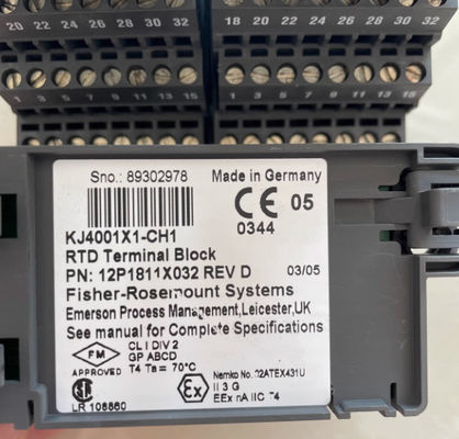 Emerson DELTAV KJ4001X1-CH1 12P1811X012 Терминальный блок RTD