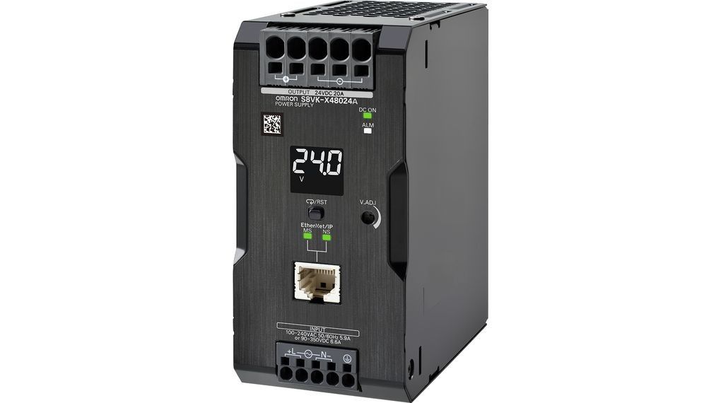 OMRON S8VK-X48024A-EIP показатель мощности 480 w 100 до 240 ВПТ 24 VDC - 40 c до + 70 c