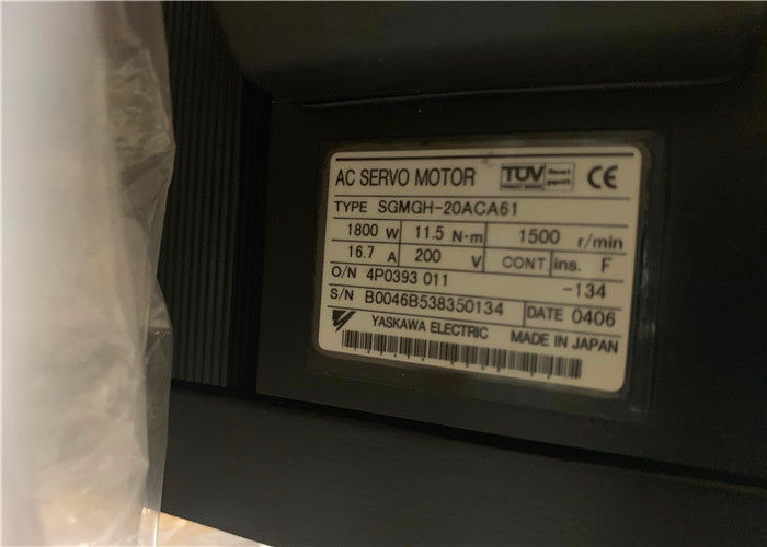 Промышленный мотор сервопривода SGMGH-20ACA4C AC Yaskawa 11.5N.m 16.7A 200V мотора сервопривода