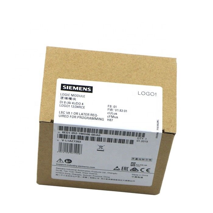 Модуль логики 6ED1052-1FB08-0BA1, дисплей PS/I/O: 115V/230V/relay, 8 DI/4 DQ, память 400 блоков
