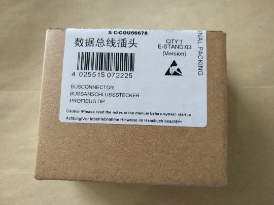 DP 6ES7972-0BA12-0XA0 Сименс SIMATIC, штепсельная вилка соединения для PROFIBUS до 12 90° Mbit/s выхода кабеля