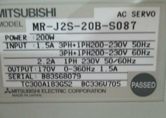 УСИЛИТЕЛЬ 170V 360Hz 1.5A AC привода MR-J2S-20B-S087 сервопривода 200W Мицубиси промышленный