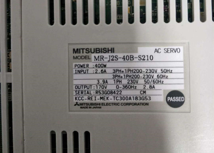 Усилитель привода MR-J2S-40B-S210 400W 230V 170V сервопривода Мицубиси Melservo 3PH промышленный