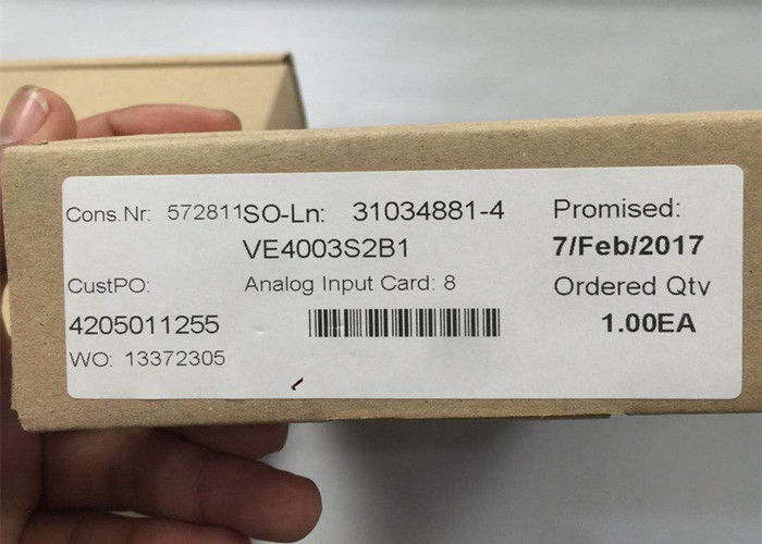 Карта VE4003S2B1 ввода аналога EMERSON DELTAV, 8 Ch, 4-20mA, ХАРТ, СЕРИЯ 2 НОВАЯ
