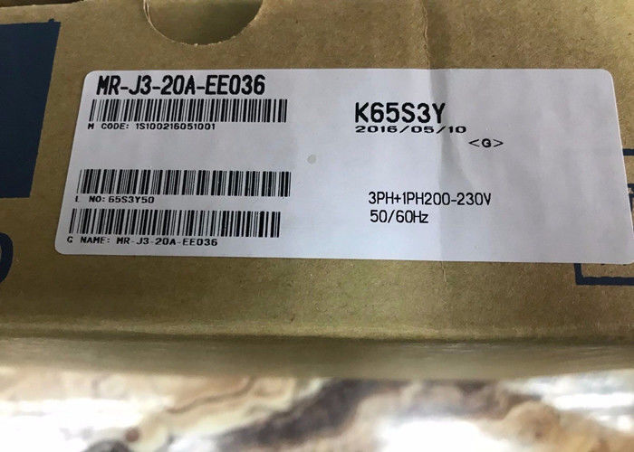 Промышленный привод 200W 170V 0-360Hz 1.5A усилителя MR-J3-20A-EE036 сервопривода AC МИЦУБИСИ