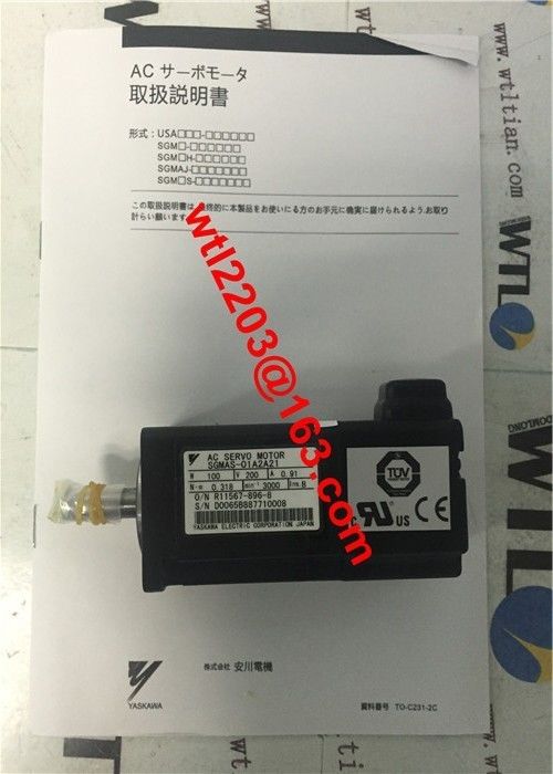 Мотор сервопривода SGMAS-01A2A21 AC Yaskawa промышленный 100W 200V СОВЕРШЕННО НОВЫЙ
