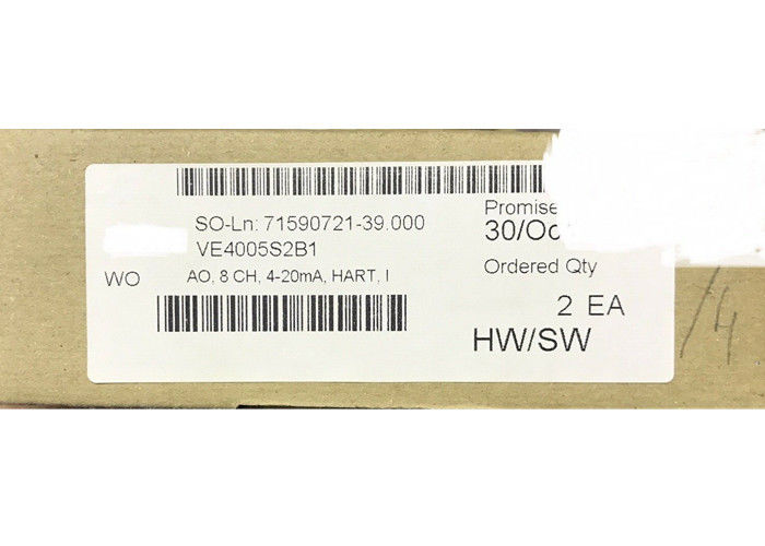 EMERSON DELTAV Аналоговая выходная карта VE4005S2B1 KJ3221X1-BA1 8 CH 4-20 mA, HART NEW