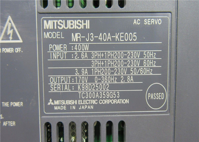 Новый Мицубиши MELSERVO-J3 400W Усилитель переменного тока MR-J3-40A-KE005 Промышленный сервоуправляющий