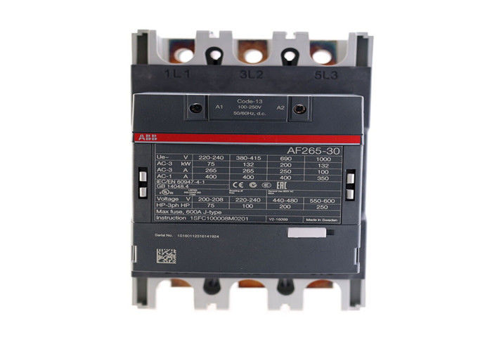 AF265-30-11-13 является 3-полюсным - 1000 V IEC или 600 V UL контактором с предустановленными вспомогательными контактами