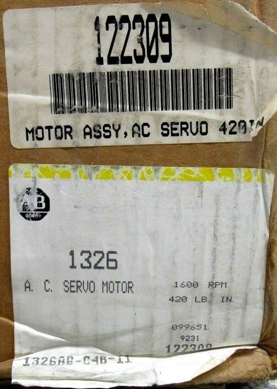 Сервомоторы серии AB 1326AB-C4B-11 Torque Plus для сервопривода 1391-DES AC