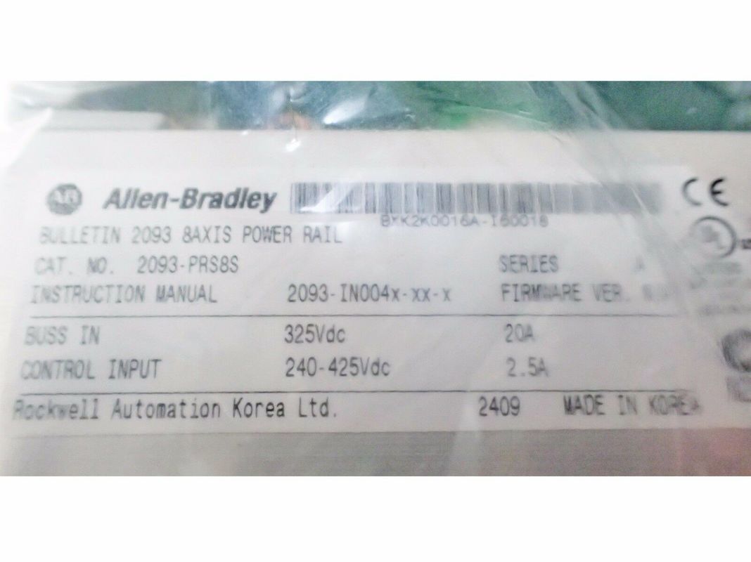 ALLEN-BRADLEY 2093-PRS8S KINETIX 2000 Серво силовой рельс Плюс SHUNT / запасные 8 слотов