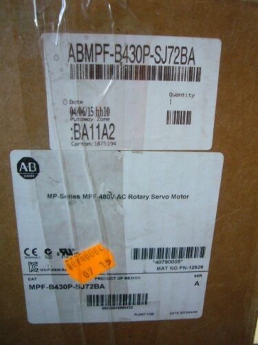 ALLEN-BRADLEY MPF-B430P-SJ72BA MPF-серия MPF 480V AC вращающийся сервомотор